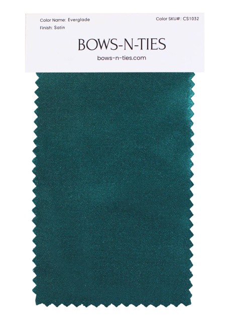 Satin Fabric Swatch - Everglade