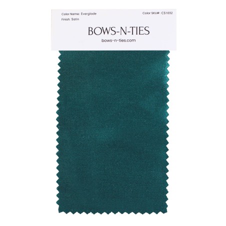 Satin Fabric Swatch - Everglade