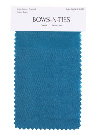 Satin Fabric Swatch - Peacock