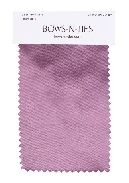 Satin Fabric Swatch - Rose