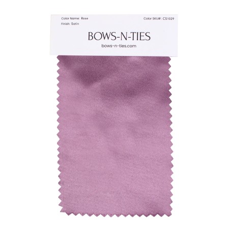 Satin Fabric Swatch - Rose