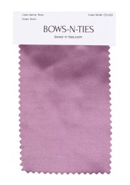 Satin Fabric Swatch - Rose