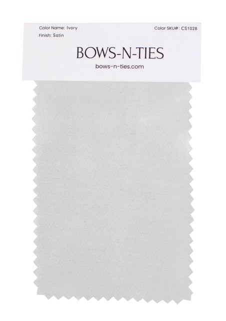 Satin Fabric Swatch - Ivory