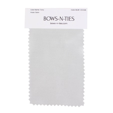 Satin Fabric Swatch - Ivory