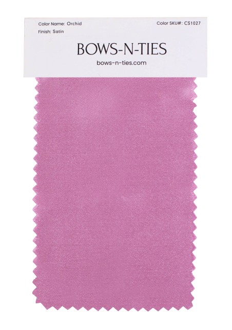 Satin Fabric Swatch - Orchid