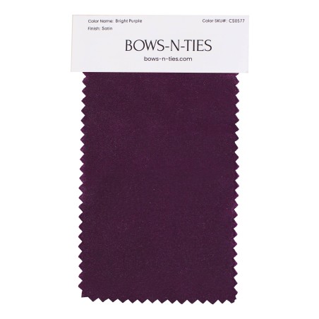Satin Fabric Swatch - Bright Purple