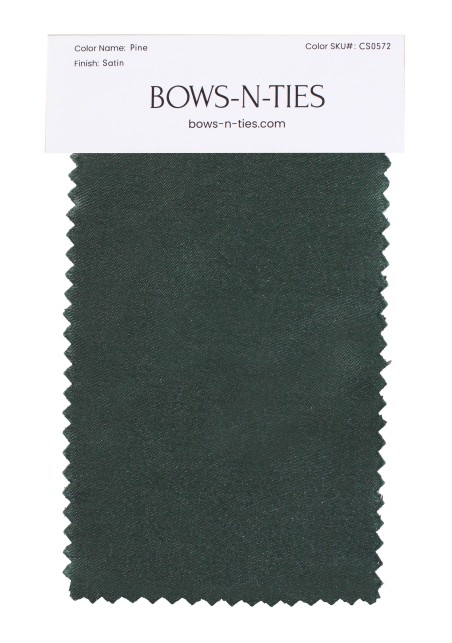Satin Fabric Swatch - Pine