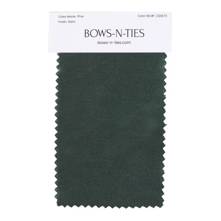Satin Fabric Swatch - Pine
