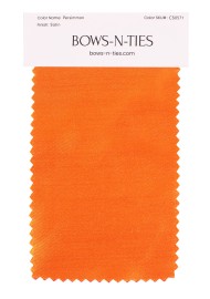 Satin Fabric Swatch - Persimmon
