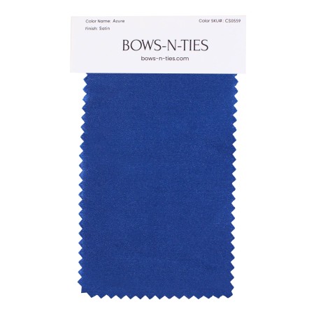 Satin Fabric Swatch - Azure