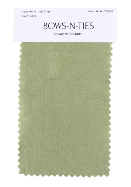 Satin Fabric Swatch - Light Sage