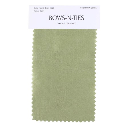 Satin Fabric Swatch - Light Sage