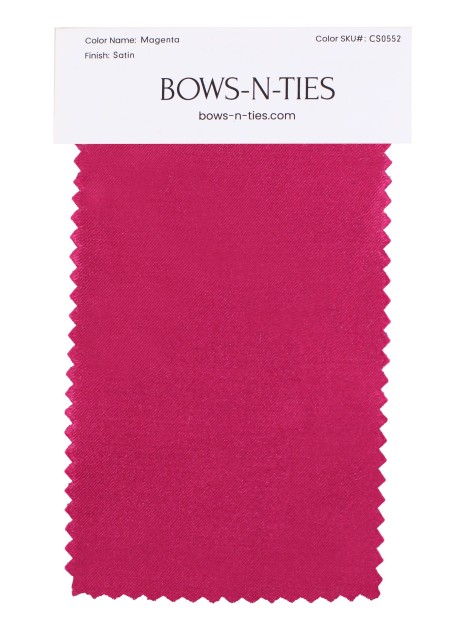 Satin Fabric Swatch - Magenta