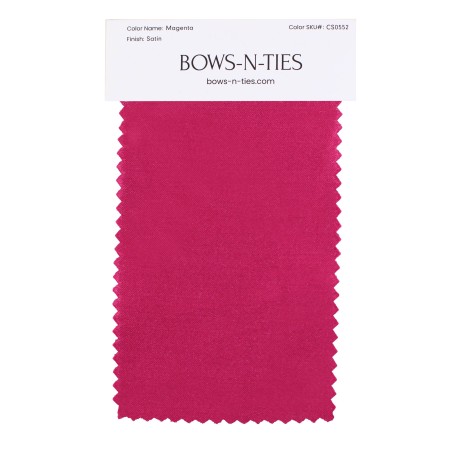 Satin Fabric Swatch - Magenta