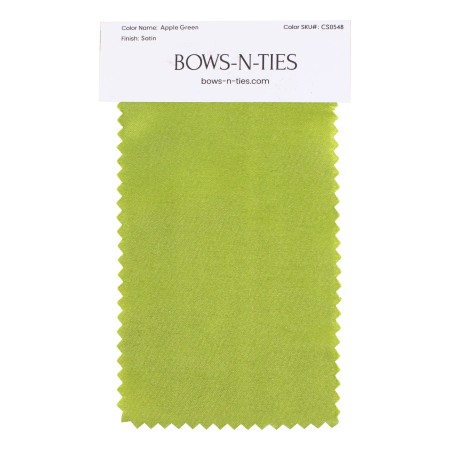 Satin Fabric Swatch - Apple Green