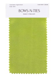 Satin Fabric Swatch - Apple Green