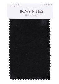Satin Fabric Swatch - Black