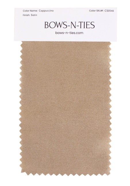 Satin Fabric Swatch - Cappuccino