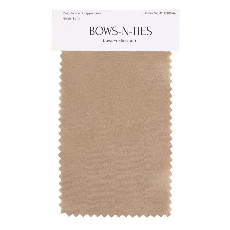 Satin Fabric Swatch - Cappuccino