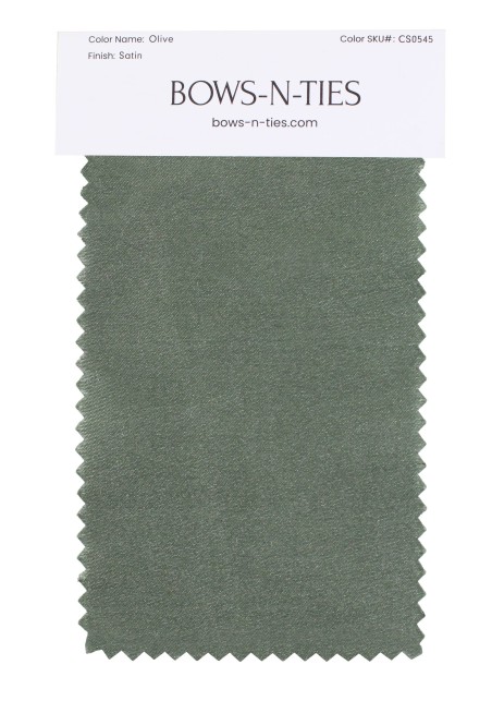 Satin Fabric Swatch - Olive