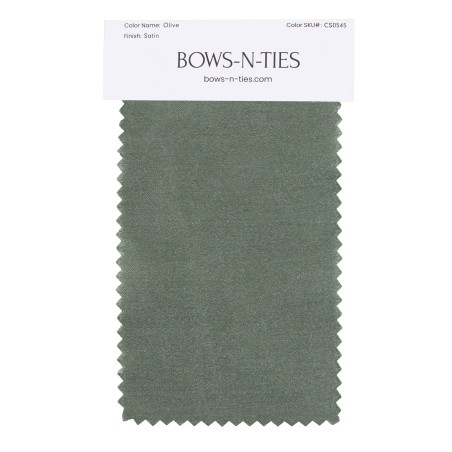 Satin Fabric Swatch - Olive