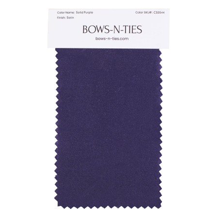 Satin Fabric Swatch - Solid Purple