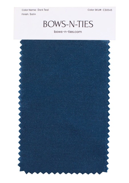 Satin Fabric Swatch - Dark Teal