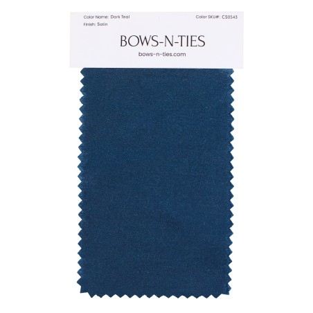 Satin Fabric Swatch - Dark Teal