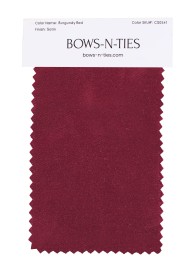 Satin Fabric Swatch - Burgundy Red