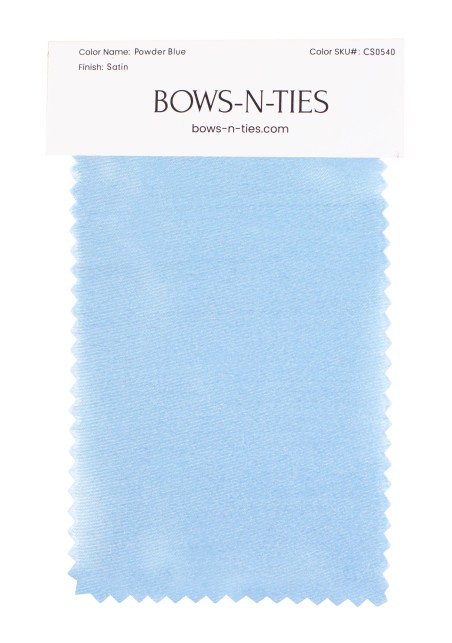 Satin Fabric Swatch - Powder Blue