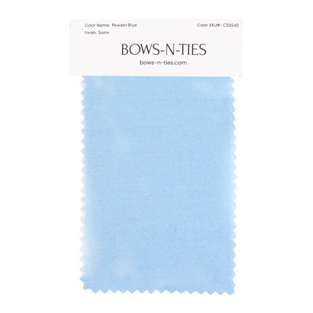 Satin Fabric Swatch - Powder Blue