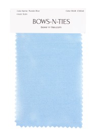 Satin Fabric Swatch - Powder Blue