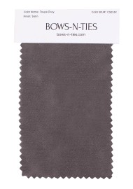 Satin Fabric Swatch - Taupe Gray