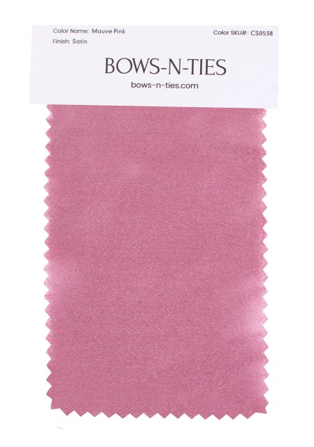 Satin Fabric Swatch - Mauve Pink
