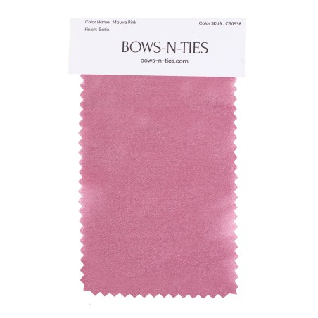Satin Fabric Swatch - Mauve Pink