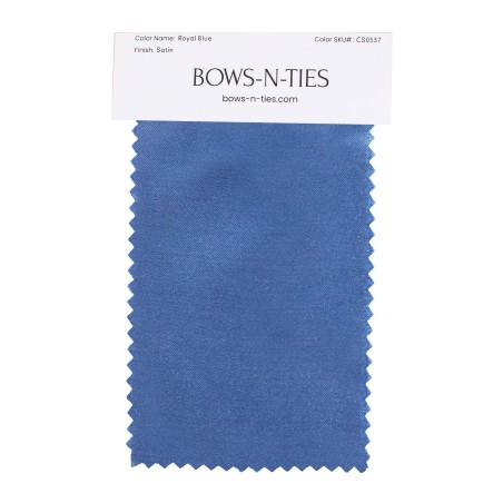 Satin Fabric Swatch - Royal Blue