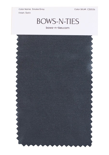 Satin Fabric Swatch - Smoke Gray