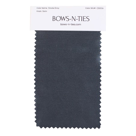 Satin Fabric Swatch - Smoke Gray