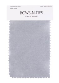 Satin Fabric Swatch - Silver