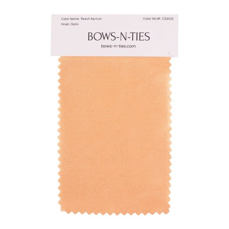 Satin Fabric Swatch - Peach Apricot