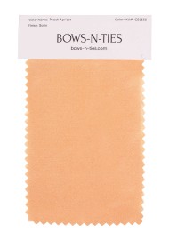 Satin Fabric Swatch - Peach Apricot