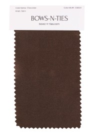 Satin Fabric Swatch - Chocolate