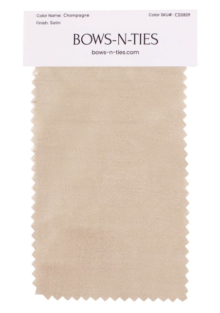 Satin Fabric Swatch - Champagne