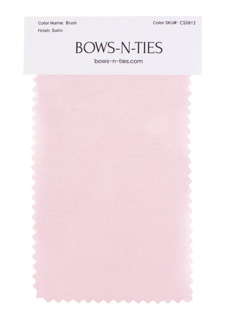 Satin Fabric Swatch - Blush