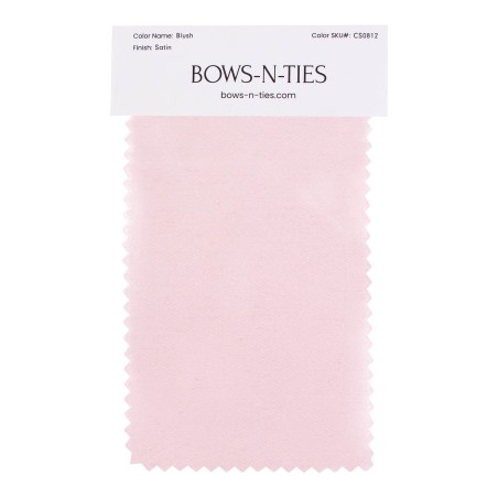 Satin Fabric Swatch - Blush