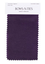 Satin Fabric Swatch - Eggplant