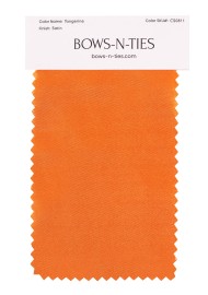 Satin Fabric Swatch - Tangerine