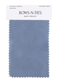 Satin Fabric Swatch - Slate Blue