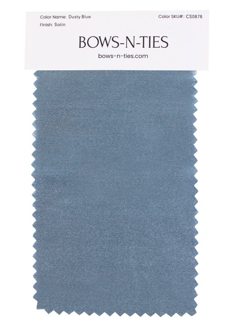 Satin Fabric Swatch - Dusty Blue