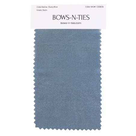 Satin Fabric Swatch - Dusty Blue